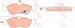 FREN BALATASI ARKA (156 MM) MERCEDES SPRINTER VOLKSWAGEN LT35 95-