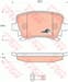 FREN BALATASI ARKA (105 MM) AUDI A4 A6 VOLKSWAGEN CADDY III GOLF V-VI CADDY III PASSAT 10-
