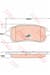 FREN BALATASI ON (125 MM) DAIHATSU MATERIA  FORD FIESTA VI 08- SUZUKI SWIFT IV 06-