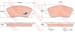 FREN BALATASI ON (131 MM) OPEL CORSA C COMBO C MERIVA A 00-