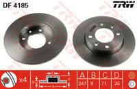FREN DISKI ARKA (4D 247MM) PEUGEOT P307 PARTNER CITROEN C2 C3 XSARA BERLINGO