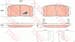 FREN BALATASI ARKA (110 MM) OPEL ANTARA A CHEVROLET CAPTIVA  EQUINOX DAEWOO WINSTORM 06-