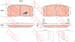 FREN BALATASI ARKA (110 MM) OPEL ANTARA A CHEVROLET CAPTIVA  EQUINOX DAEWOO WINSTORM 06-