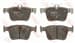 FREN BALATASI ARKA (123 MM) VOLKSWAGEN GOLF VI-VII AUDI A3 SEAT ATECA LEON 12-