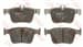 FREN BALATASI ARKA (123 MM) VOLKSWAGEN GOLF VI-VII AUDI A3 SEAT ATECA LEON 12-