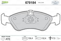 On Fren Balatası Astra F 92>98 Vectra A 89> 95 Vectra B 96> 02