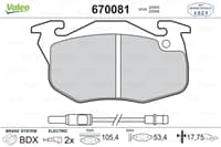 On Fren Balatası R9 Ym R19 Clıo Iıı Express Saxo 1.0I.1.1I.1.4I Saxo P106 P306 P405
