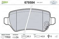 Arka Fren Balatası Astra G 1,2I / 1,6I / 1,8I 16V 1,7Dtı / Astra H 1,6 / 1,7Cdtı 04>
