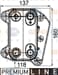 YAG SOGUTUCU PETEK (160X137X118) (OTOMATIK) MERCEDES W203 S203 CL203 C 200 CDI C 220 CDI OM 611962 (YN:CLC105000P)