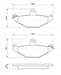 Arka Fren Balatası Laguna 1.6 1.8 16V R21 (86 93) Safr