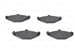Arka Fren Balatası Laguna 1.6 1.8 16V R21 (86 93) Safr