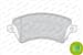 FREN BALATASI ON (131 MM) TOYOTA COROLLA 14 02-