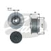 Alternator Kasnagı (Rulmanlı) Corolla (04 07) Aurıs 07=> 1,4 D 4D Sonata V 2,0 2,4 05=> Carens 2,0