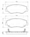 On Fren Balatası Honda Cıvıc X Fc Kasa 1.6 2016-> Crv 2002-2006 Accord Cl7 Cl8 2003->