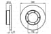 On Fren Dısk Aynası J9 Em Olcu: (Cap: 280Mm, Kalınlık:14Mm, Genıslık: 55,5Mm) (Takım)