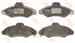 FREN BALATASI ON (130.8 MM) FORD FIESTA 1.4 00- ESCORT V-VI 90-