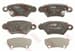 FREN BALATASI ARKA (104.8MM) OPEL ASTRA G ASTRA H CORSA C COMBO C ZAFIRA A
