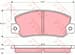 Arka Fren Balatası Croma 1,6 / 2,0 / 2,0Ie / 2,0Ie Turbo / 1,9T / 2,5D / 2,5Td Tempra 2,0Ie