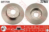 FREN DISKI ARKA (5D 251MM) ALFA 147  156 1.9 JTD  00-