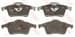 Arka Fren Balatası S60 00>10 S70 97>00 S80 98> V70 97>07 Xc70 00>