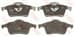 Arka Fren Balatası S60 00>10 S70 97>00 S80 98> V70 97>07 Xc70 00>