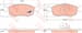 FREN BALATASI ON (151 MM) FIAT LINEA PALIO SIENA 98- DOBLO 02-