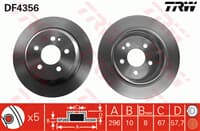 FREN DISKI ARKA (5D 296 MM) MERCEDES VITO W639 03-