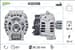 Alternator 12V 95A Clıo Iı Espace Kangoo Laguna