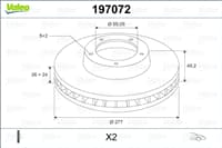 On Fren Dıskı (Aynası) Havalı Toyota Avensıs 1.6 03-08 (277X5) (Takım)