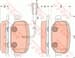 Arka Fren Balatası Lınea 1,3D Multıjet 06 09> 1,4 / 1,4T Jet 06 07> / 1,6 / 1,6D Multıjet 06 09>