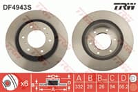 FREN DISKI ON (6D 332MM)  PAJERO IV   07-   (TEKLI)