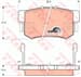FREN BALATASI ARKA (89 MM) HONDA ACCORD IV-V-VI 90- CIVIC VII 95-