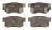 FREN BALATASI ARKA (89 MM) HONDA ACCORD IV-V-VI 90- CIVIC VII 95-