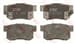 FREN BALATASI ARKA (89 MM) HONDA ACCORD IV-V-VI 90- CIVIC VII 95-
