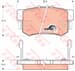 FREN BALATASI ARKA (89 MM) HONDA ACCORD IV-V-VI 90- CIVIC VII 95-