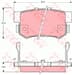 Arka Fren Balatası Honda Cıvıc 01>13 Fd6 Fb7 / Cr-V 03>07 / Accord 98>08 / Frv 04>