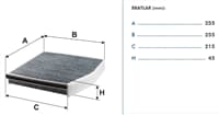Polen Fıltresı (Karbonlu) X156 13> W176 12>18 W246 11>18 C117 13>19