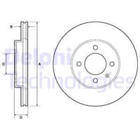 FREN DISKI ON (4D 256 MM) VOLKSWAGEN GOLF II-IV POLO PASSAT 85-92 (Takım)