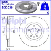 FREN DISKI ON (5D 280 MM) VOLKSWAGEN GOLF IV BORA 97- (15 INC) (Takım)
