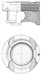 Piston 205-213 180 83.00Mm