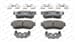 Arka Fren Balatası Hyundaı Accent Blue 11-> Elantra 11-> I40 11-> I30 11-> Optıma 11-15 Rıo 11-> Ceed 11-> Soul 14->  Sportage 16-> Ssangyong Tıvolı Korando Xlv 15-> Sonata 07-10 Tucson 08-10 I20 15-> Tucson 2015->