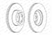 FREN DISKI ON (5D 300 MM) FORD TRANSIT V347 23 16V 22 TDCI 32 TDCI RWD 06-