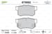 Arka Fren Balatası Honda Cıvıc 01>13 Fd6 Fb7 / Cr-V 03>07 / Accord 98>08 / Frv 04>