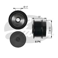 Alternator Kasnagı 6 Kanal Aurıs 07-18  Avensıs 08-18 Corolla Sedan 07-19  Rav4 Iıı 08-13