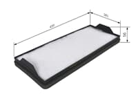 Kabin Filtresi 3240-4140 193X451x56