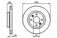 On Fren Dısk Aynası Havalı Espace 2.0 / 2.0I / 2.1 / 2.1Td 86 91 R25 2.0 / 2.1D / 2.1Td / 2.2 84 92 (Takım)