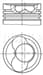 PISTON 81.01 MM ( 0.50) (3-4-5 SIL) VOLKSWAGEN LT35 LT46 2.5 TDI 96- ACV AHD ANJ AUF