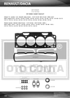 MOTOR TAKIM CONTASI ÜST( KEÇELI SKCLI STANDART SUBAP LASTIKLI) LAGUNA 1.8 2.0 F3P F3R