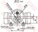 Arka Teker Fren Sılındırı M131 1,6 Serce C15 1,4 / 1,1 / 1,9Dızel / 1,8Dızel Cap:22,20Mm