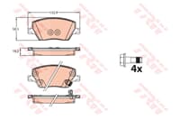FREN BALATASI ON (133 MM) FIAT EGEA 15-